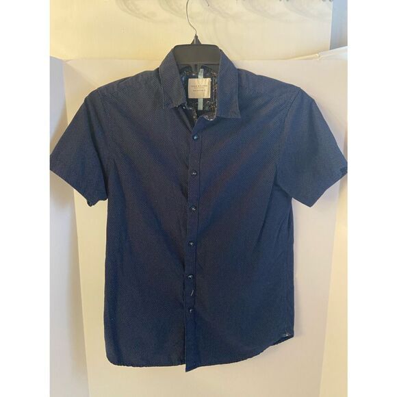 Denim & Flower Ricky Singh navy dots flowers small S - Picture 1 of 6